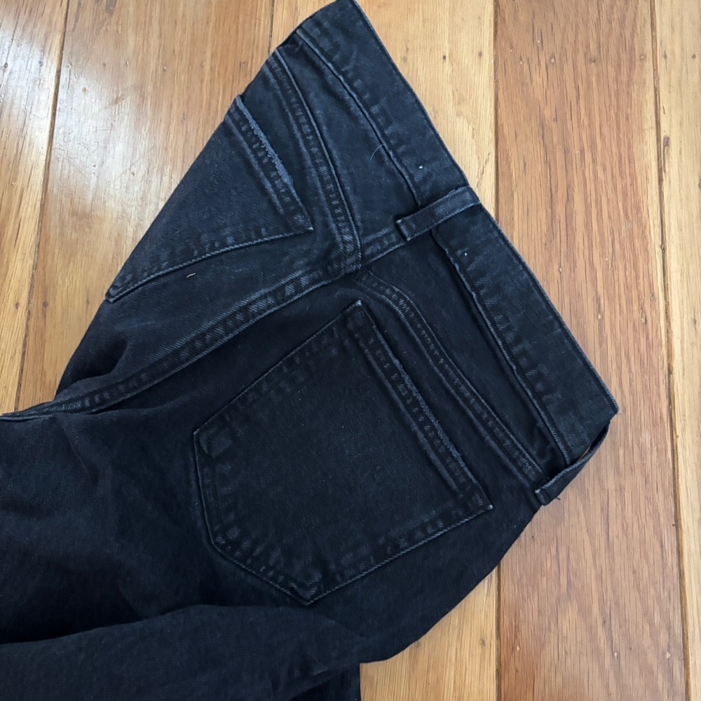 Abercrombie & Fitch Women's Black Straight Leg Jeans 90s mid rise - Picture 4 of 4